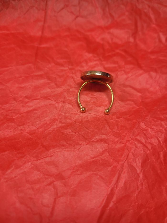 Bague ajustable upcyclé avec un joli bouton - photo numéro 6