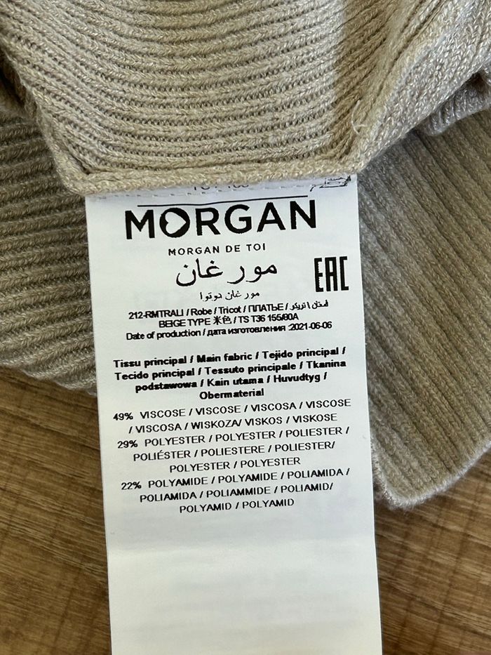 Robe pull beige sans manches Morgan taille S TBE - photo numéro 10
