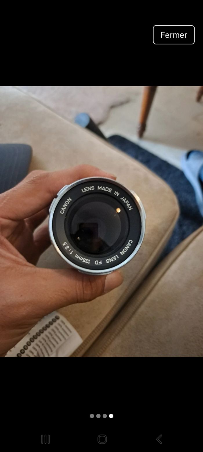 Objectif Canon Lens FD 135mm f3.5 - photo numéro 4