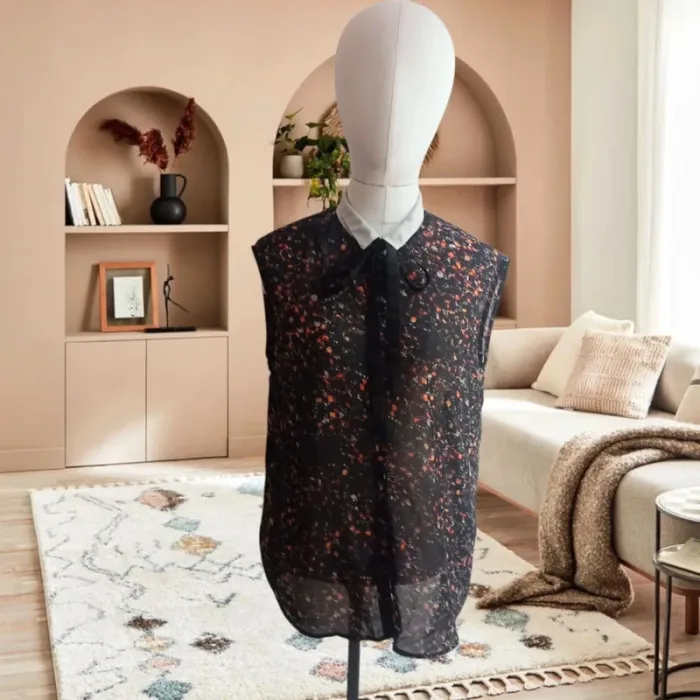 Chemise fleury  avec nœud  Mim 38