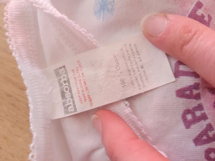 Lot bodies bretelles 18 mois absorba - photo numéro 2