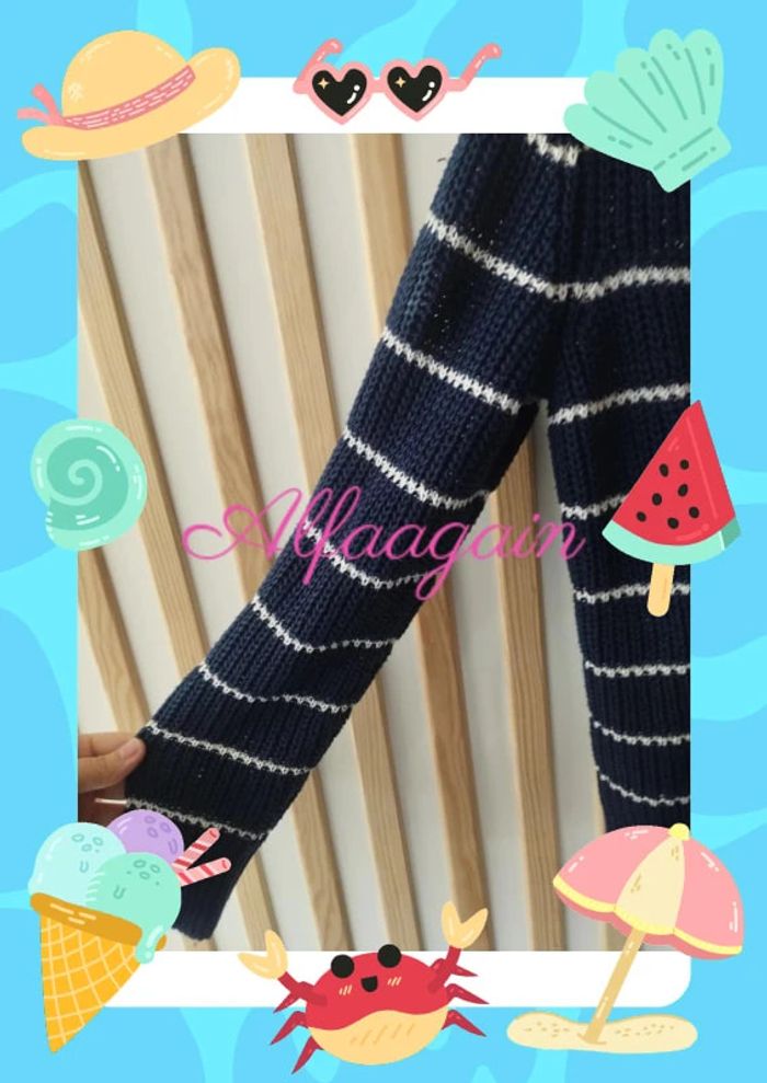 Gilet orchestra 10ans bleu rayé - photo numéro 4