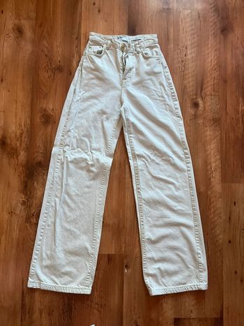 Jeans wide leg blanc