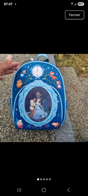 Sac a dos cendrillon 