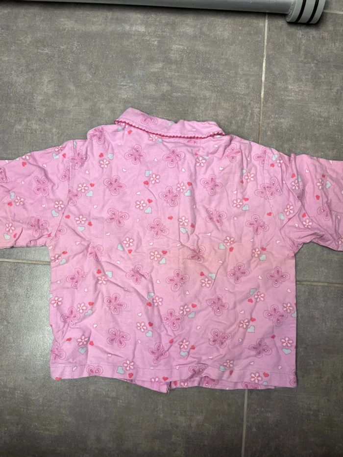 Pyjama rose fleur 2-3ans - photo numéro 2