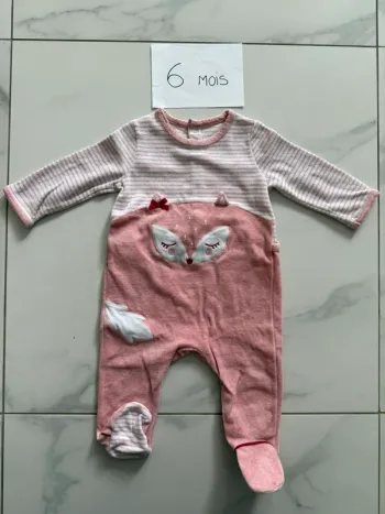 Pyjama velours sergent major 6 mois