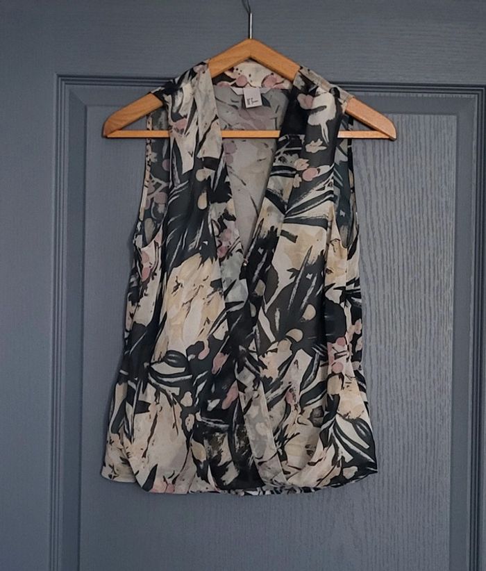 Débardeur croisé en voile H&M T.34 - photo numéro 2