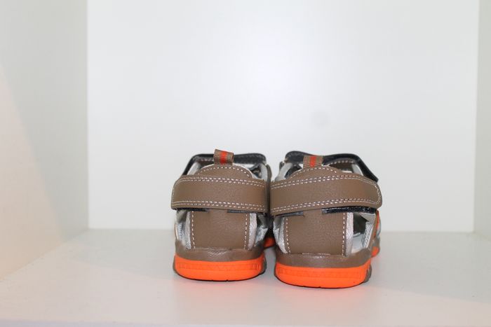 jolies sandales nus pieds marron et orange 35 - photo numéro 5
