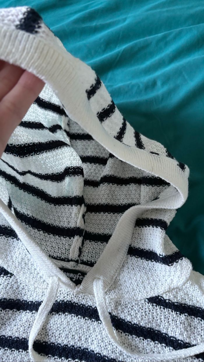 Pull à capuche rayé BKLN S Femme - photo numéro 5