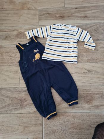 Ensemble salopette et pull