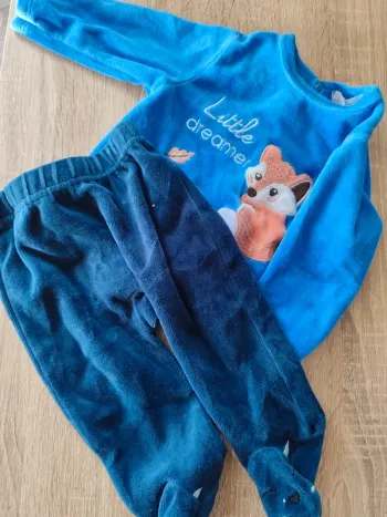Pyjama 2 pièces - Velours - Mixte