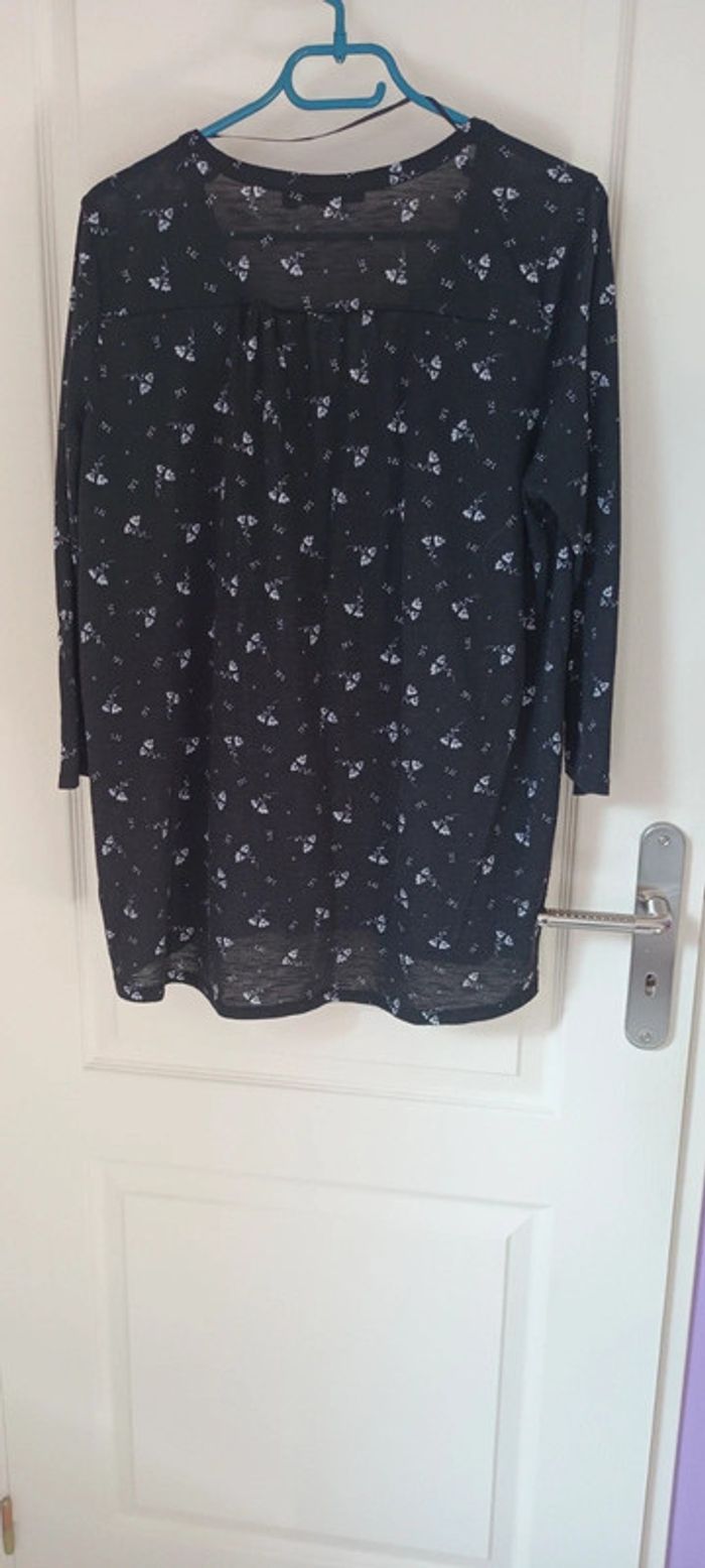 Blouse noir avec motif - photo numéro 2