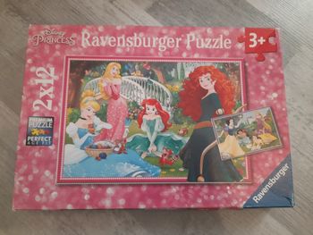 Puzzle 2x12 pièces Disney princesses