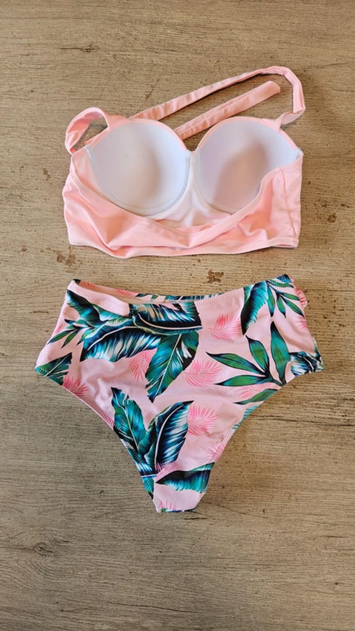 Joli maillot 2 pièces rose, excellent état, S - photo numéro 9