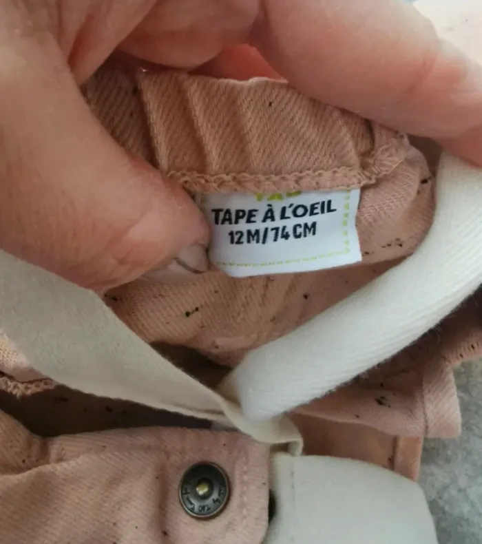 Robe salopette bébé fille 12 mois comme NEUVE - photo numéro 3