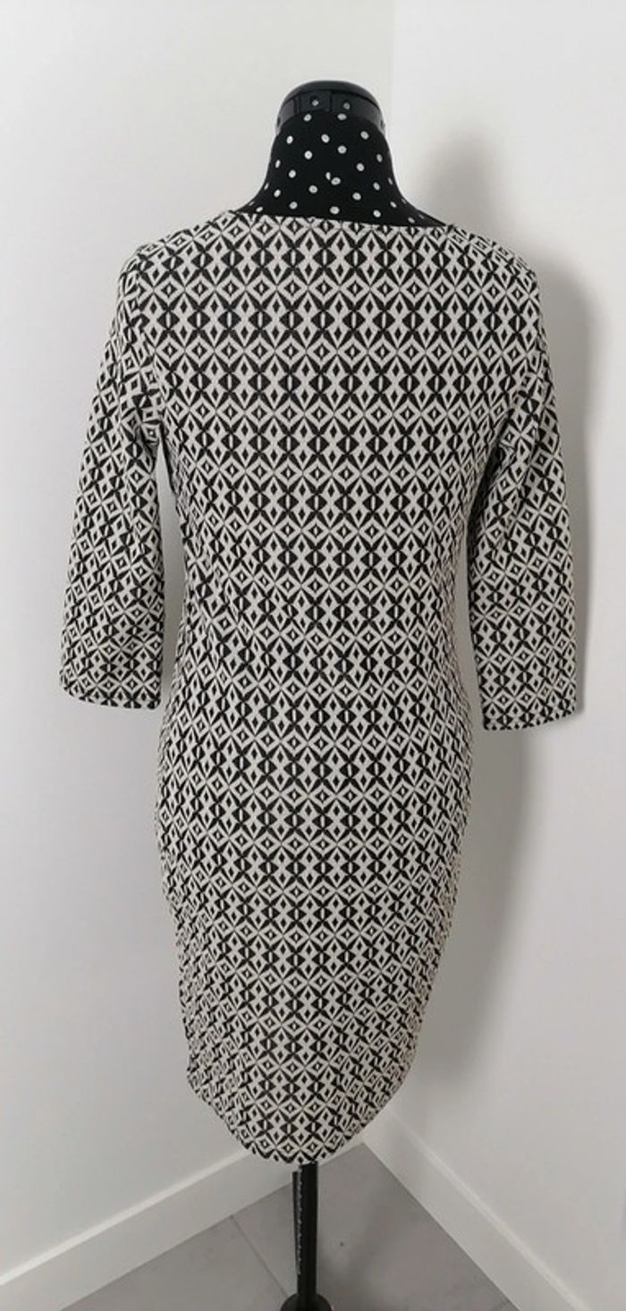 Robe noir blanc géométrique Taille S Mim - photo numéro 5