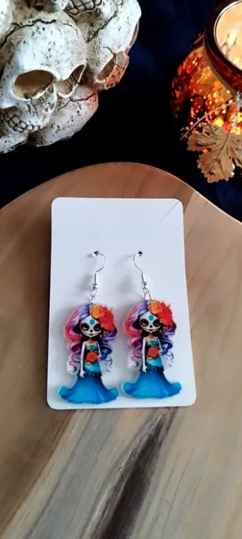 Boucles d'oreilles Catrina Dia de los muertos