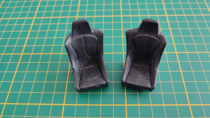 Siège avant x2 pièce détachée miniature Maisto Porsche Boxster 1/18 1/18e 1/18ème #C01 - photo numéro 2