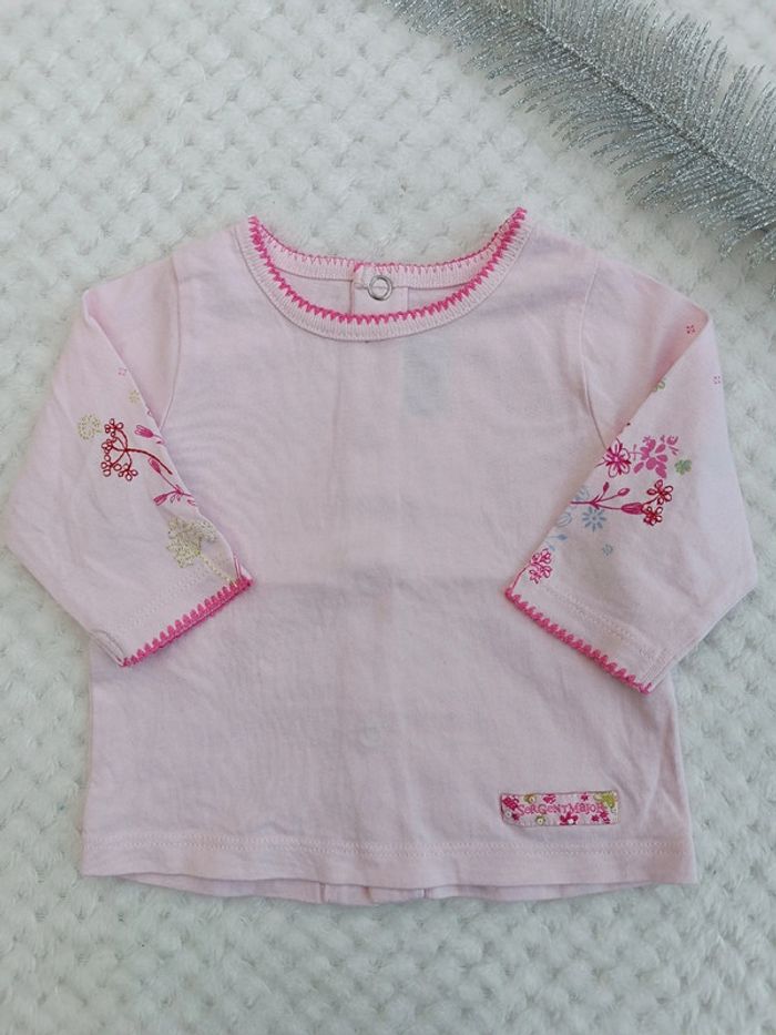 🔸 T-shirt Rose Sergent Major – 9 mois 🔸