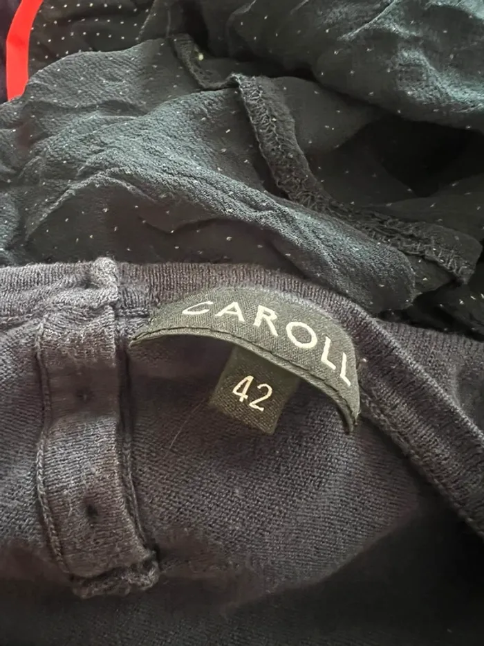 Petit pull vintage en coton - taille 44 - Caroll - très bon état - photo numéro 2