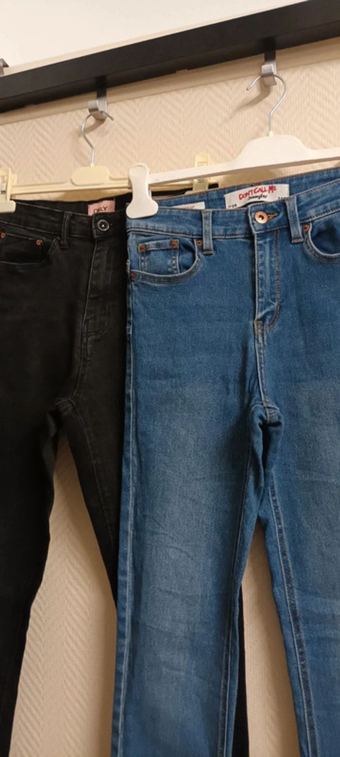 Lot de 2 skinny taille haute. Taille 34. 5€ le lot - photo numéro 2