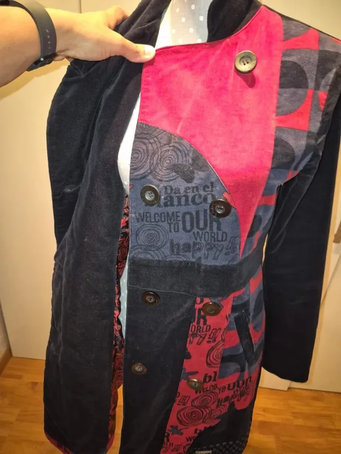 Manteau velour desigual - photo numéro 6
