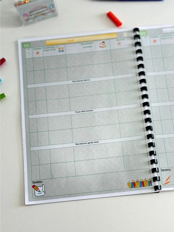 Cahier Journal Enseignant : 1 jour par page - photo numéro 5