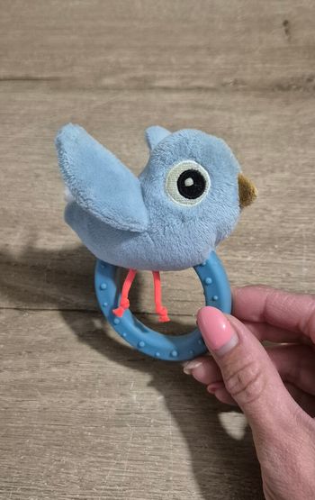 Hochet anneau en peluche