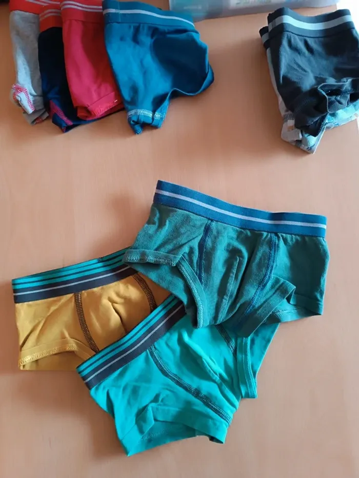 Lot 10 boxers enfant 2/3ans 98cm slip culotte shorty - photo numéro 4
