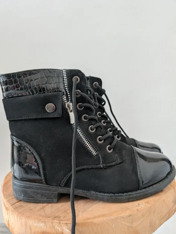 Bottines bi-matière pointure 37