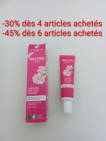 Soin Contour des Yeux Lissant WELEDA - Rose Musquée & Thé Blanc - NEUF