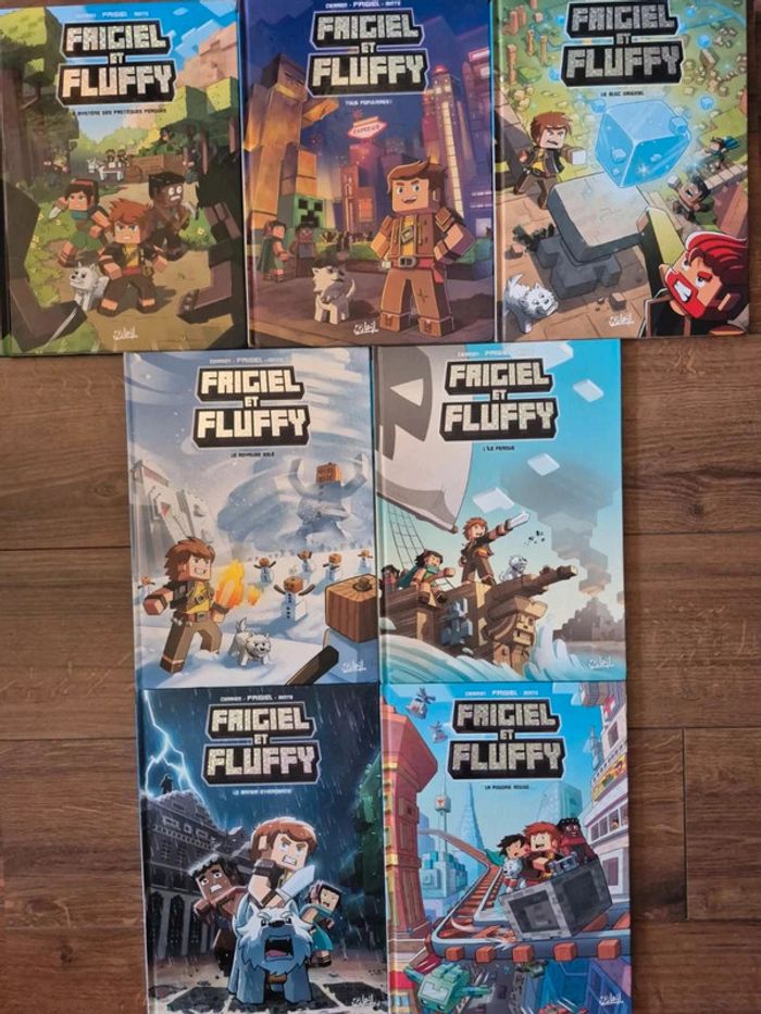 Lot de 7 bandes dessinées Frigiel et Fluffy