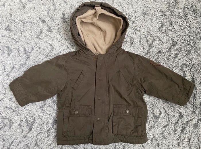 Manteau marron 3 en 1 doublé Cyrillus - 12 mois - photo numéro 3