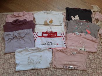 Lots de maillots manches longues 12 mois