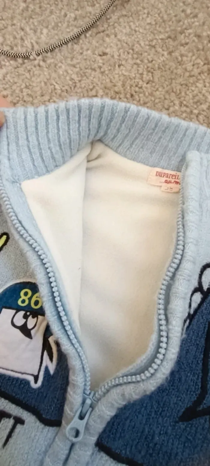 Gilet épais garçon 6 mois - photo numéro 6