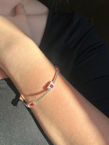 Bracelet pierre rouge