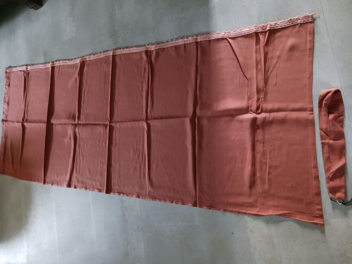 rideau opaque brique 75 x 200 avec embrase