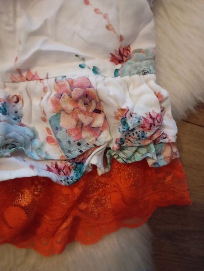 Lot fille jupe Guess (Q) + cardigan pompon Lola palacios 10 ans 👑 - photo numéro 3