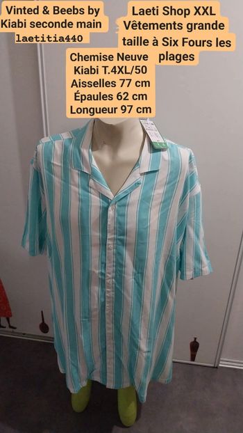 Chemise T.4XL Kiabi Neuve