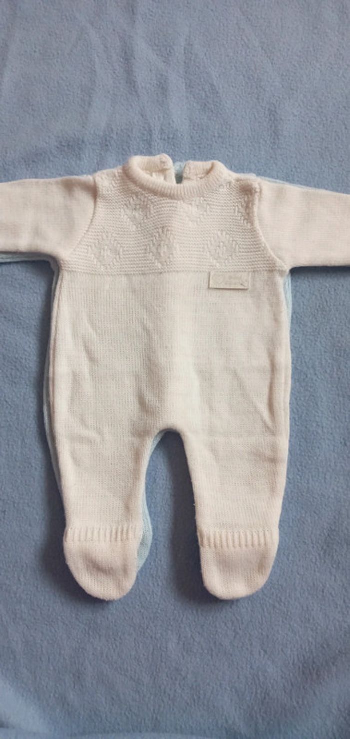 Lot de 2 combinaison Bébé Caramel taille 0/3 mois - photo numéro 5