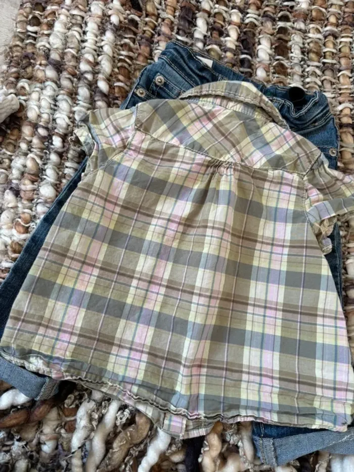 Petite chemise à carreau fille 12 mois - photo numéro 5