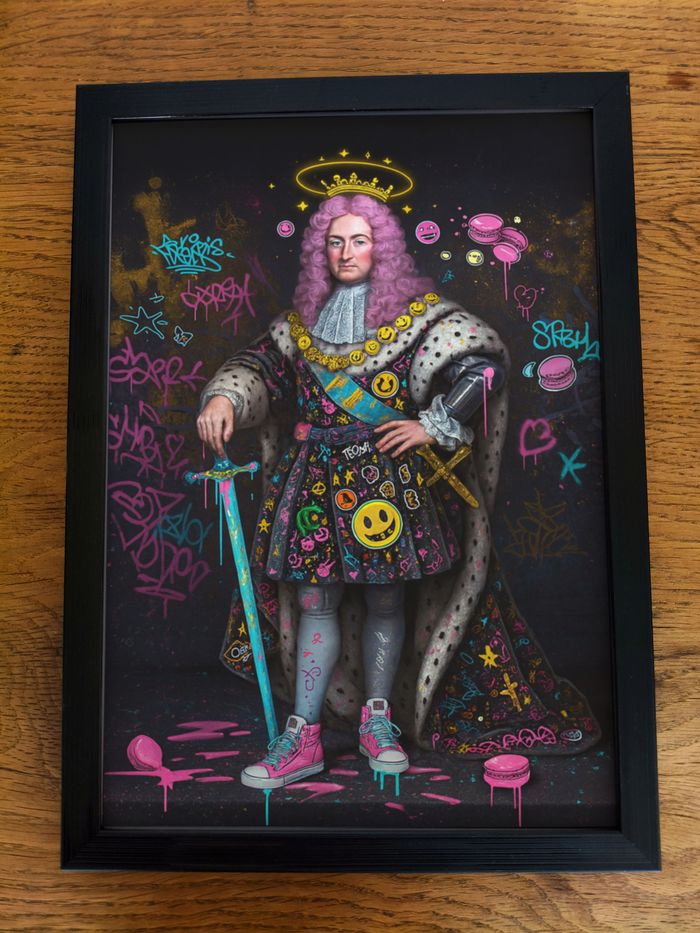 Poster Affiche A4 (21 × 29,7 cm) street art pop royal – Déco murale décalée - photo numéro 3