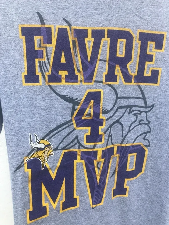 Reebok T-shirt NFL grey Minnesota Vikings Mens M - photo numéro 2