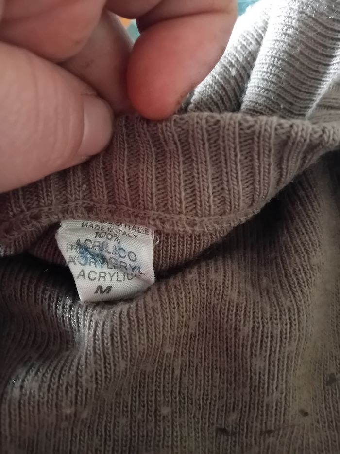 Pull marron col rond - photo numéro 2