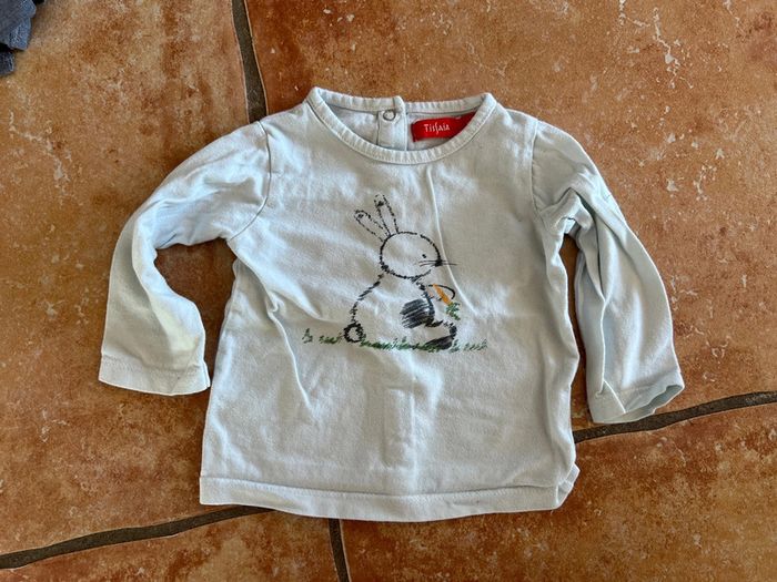 Lot 6 t-shirt manches longues 6mois - photo numéro 7