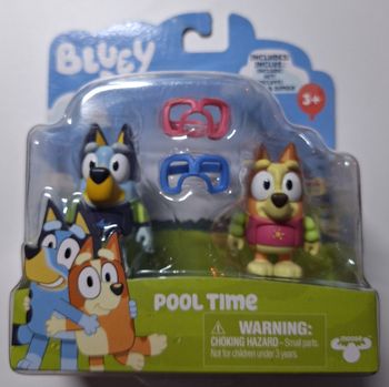 Lot de 2 figurines Bluey et Bingo