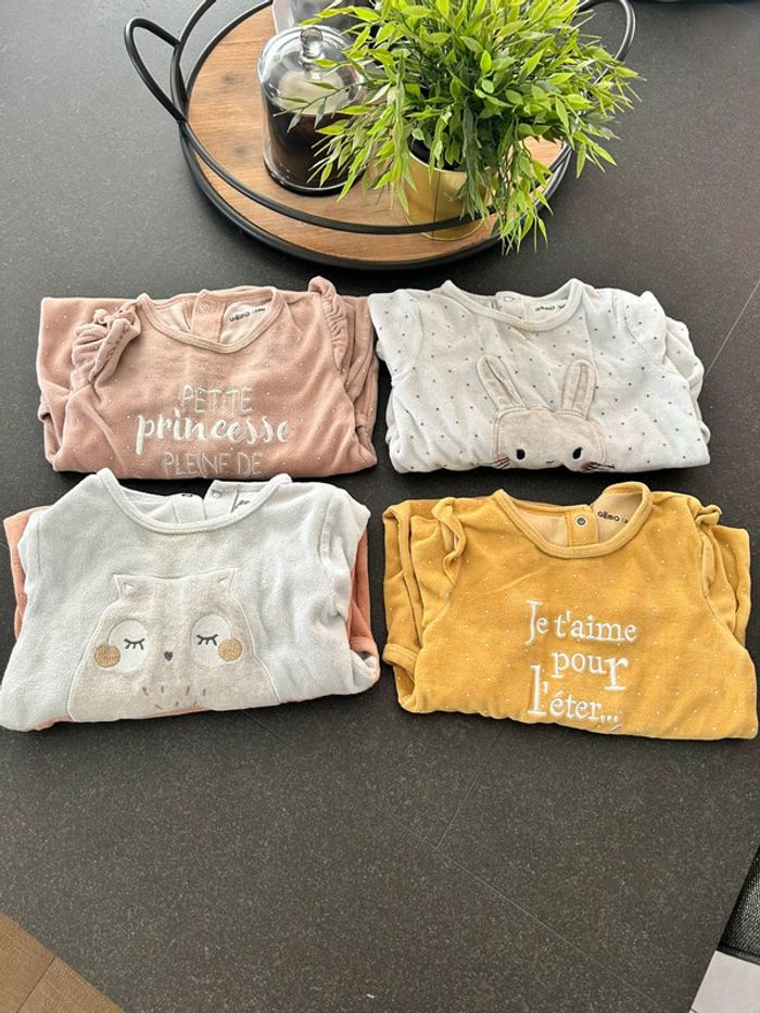 Lot pyjamas velours