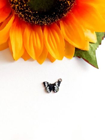Magnifique pendentif papillon noir