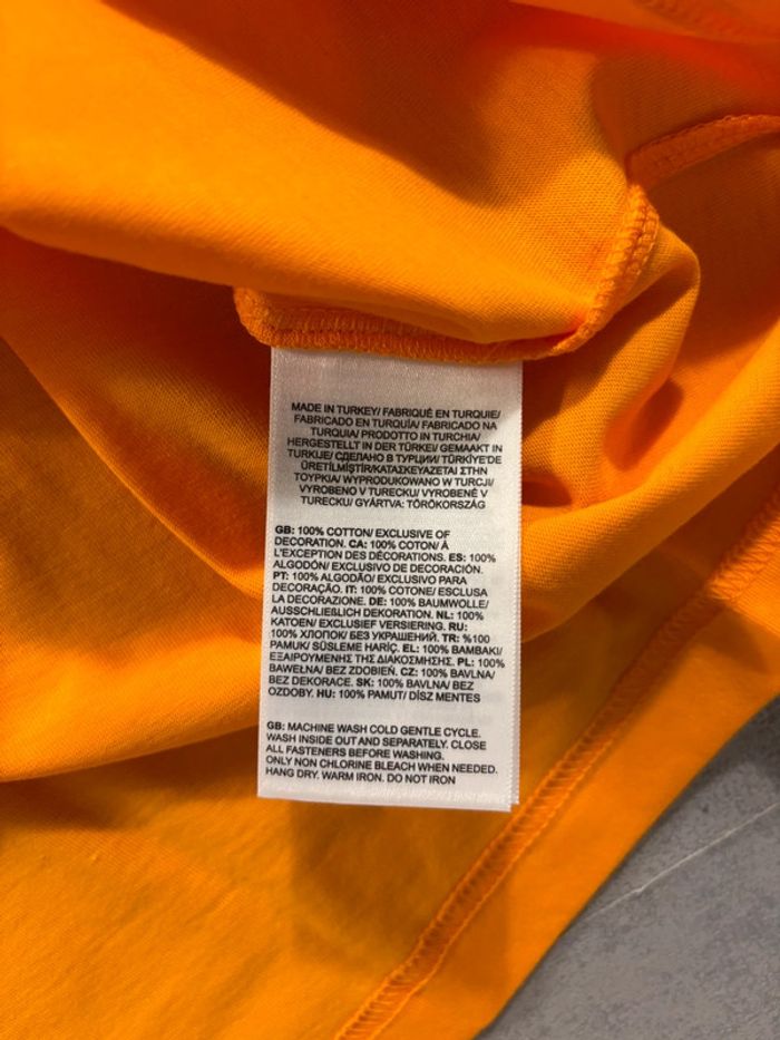T-shirt The north Face Box Orange et Gris Taille S Neuf avec étiquette - photo numéro 4