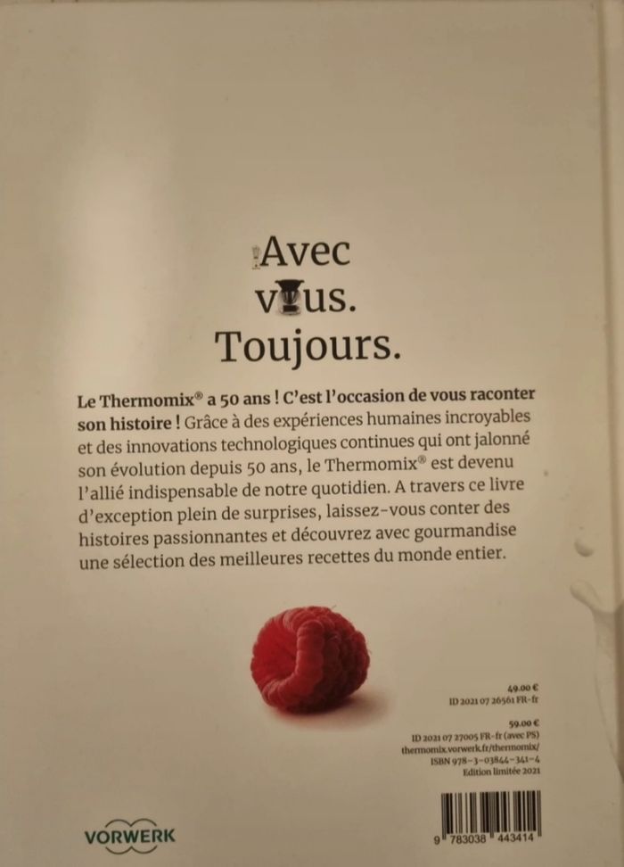 Livre thermomix (les 50 ans de thermomix) - photo numéro 2